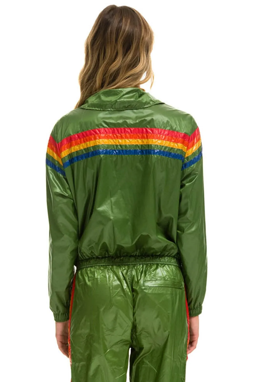 5 STRIPE - WINDBREAKER GARDEN GREEN GLOSSY