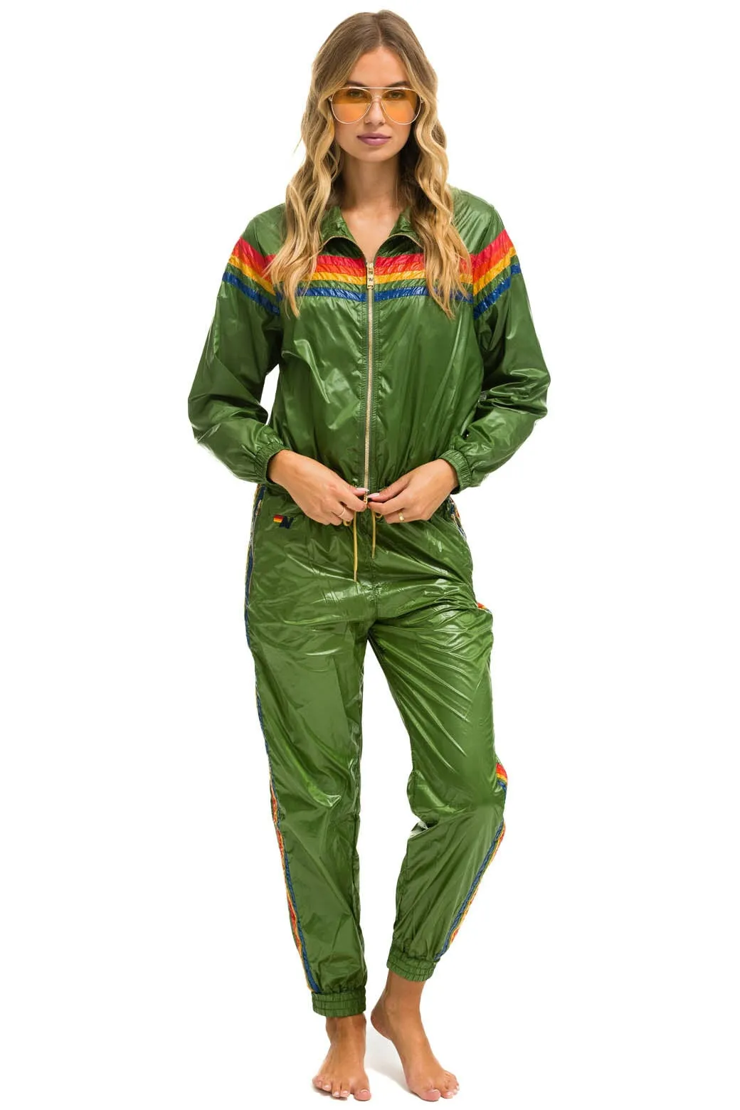 5 STRIPE - WINDBREAKER GARDEN GREEN GLOSSY