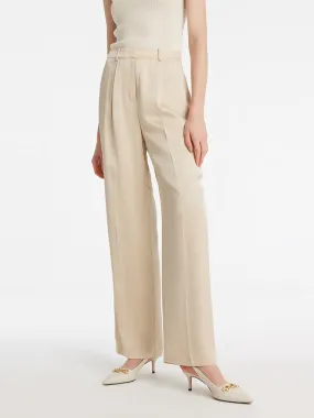 Acetate Straight Full Length Women Pants