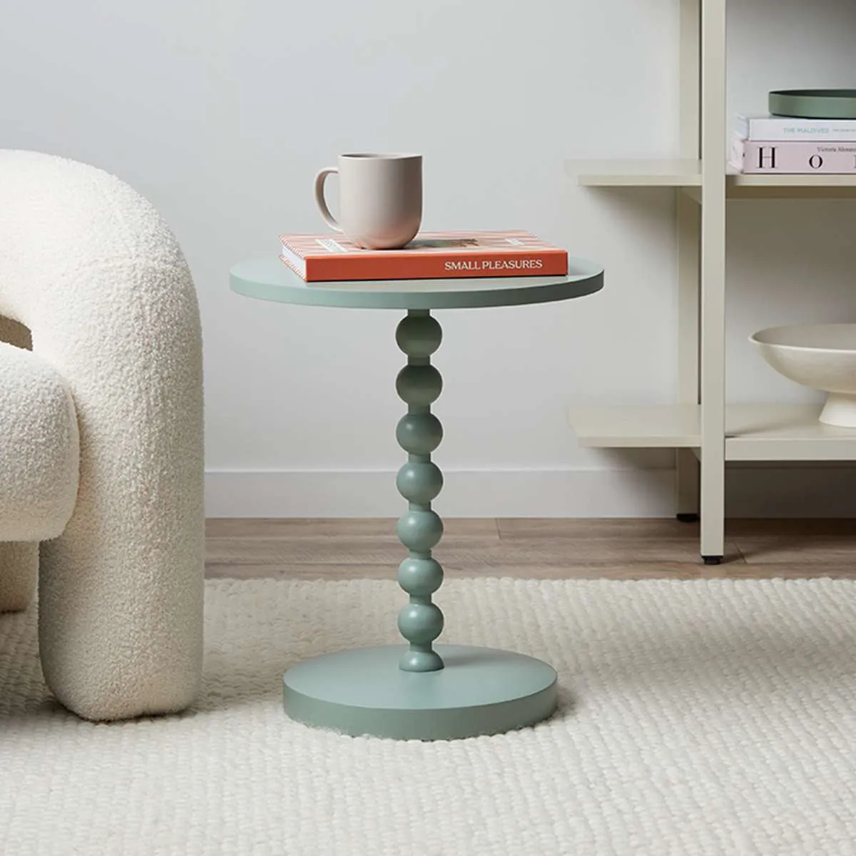 Bobbin Side Table - Sage Green