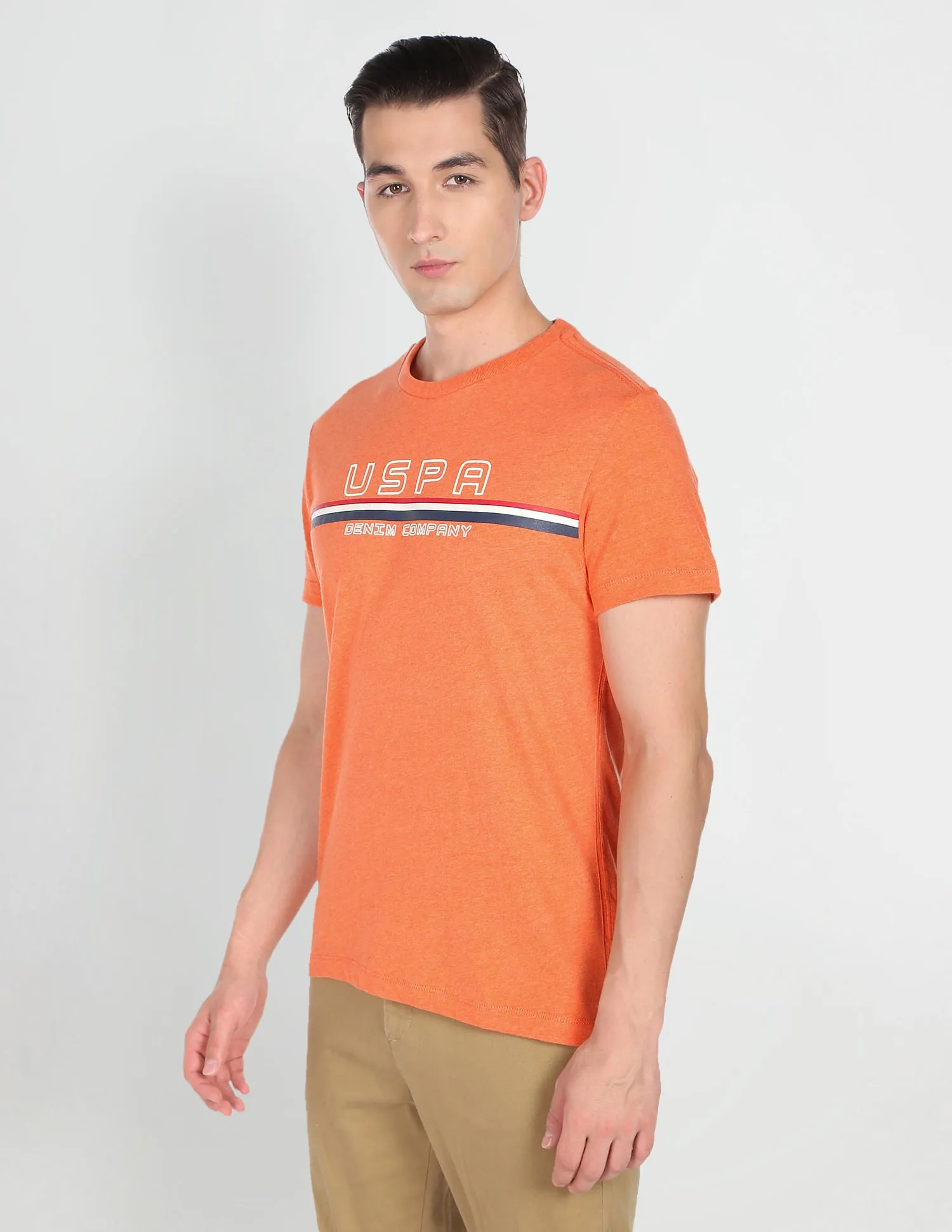 Brand Stripe Cotton T-Shirt