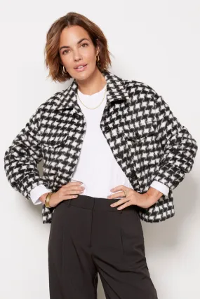 Brushed Houndstooth Shacket