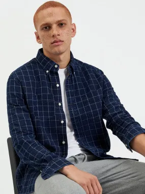 Dalston Blues Beatnik Overshirt - Indigo