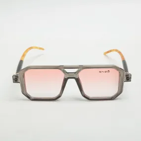 Enzo Detail Square (Gray) Sunglasses