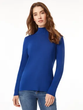 Long Sleeve Mock Neck Knit Sweater