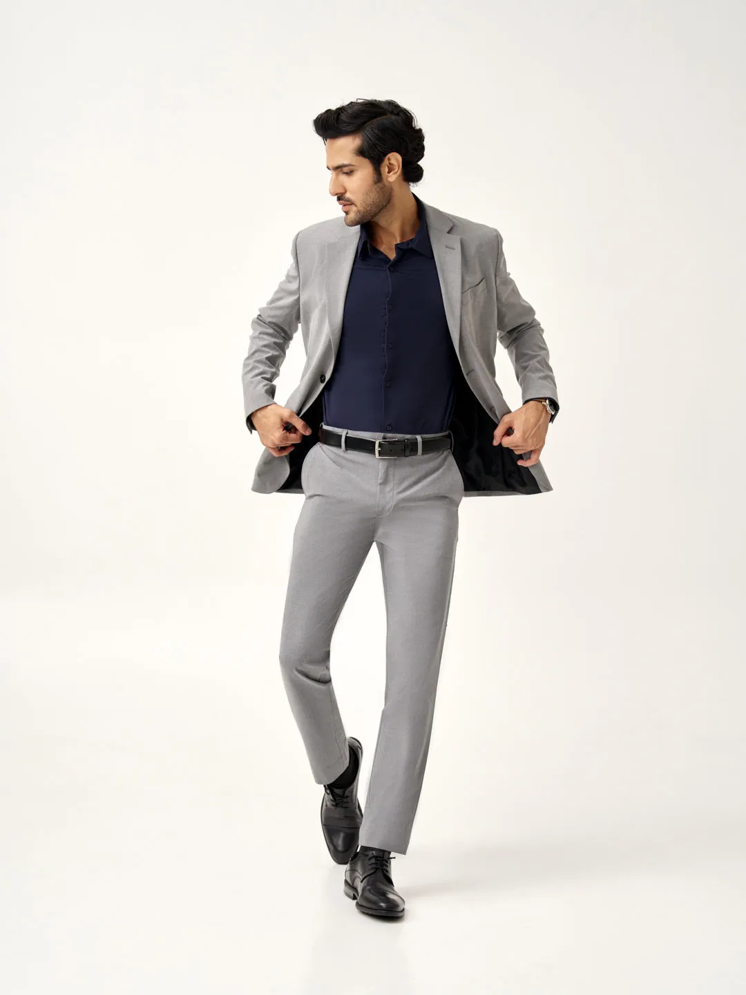 Mineral Grey Stretch Pants