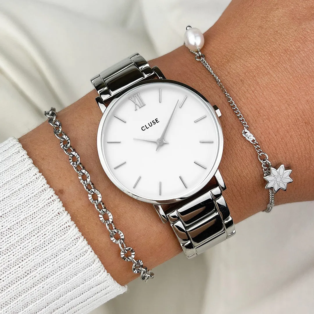 Minuit Steel White, Silver Colour