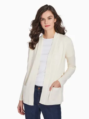 Open Front Cardigan With Pockets