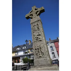 "10th Century High Cross, Market Square, Clones, County Monaghan, Ireland" Poster Print - Multi