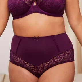 Sculptresse Estel High Waists Brief in Damson 9684