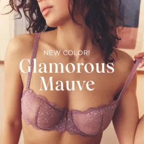 Simone Perele Reve Half Cup Bra in Glamorous Mauve 12Z330