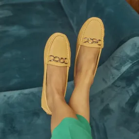 The Yolo Yellow Women's Casual Loafers