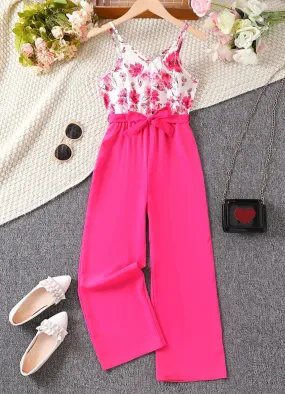 “Trendy Flower”  Teens, Cami Jumpsuit