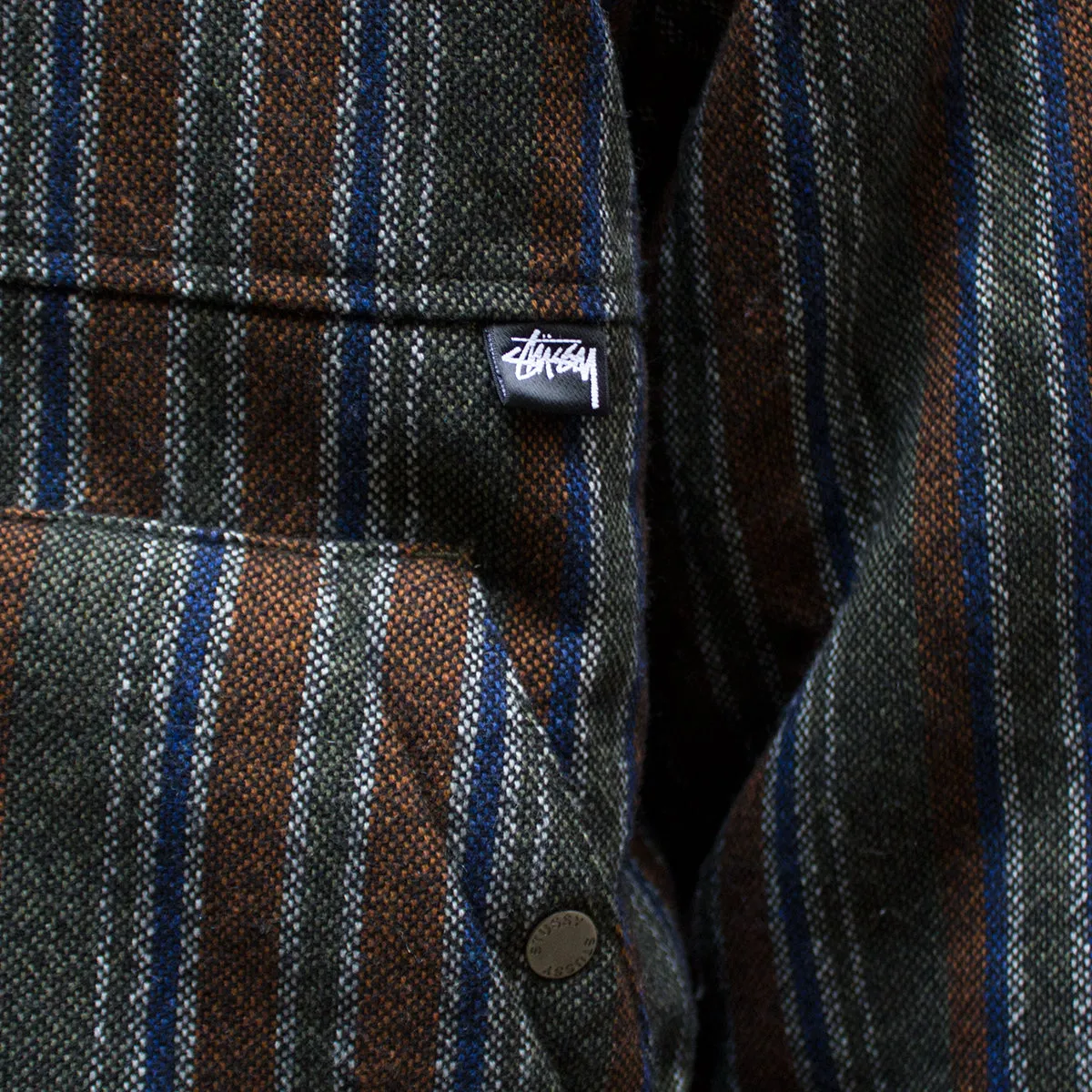 Wool Stripe Work Jacket